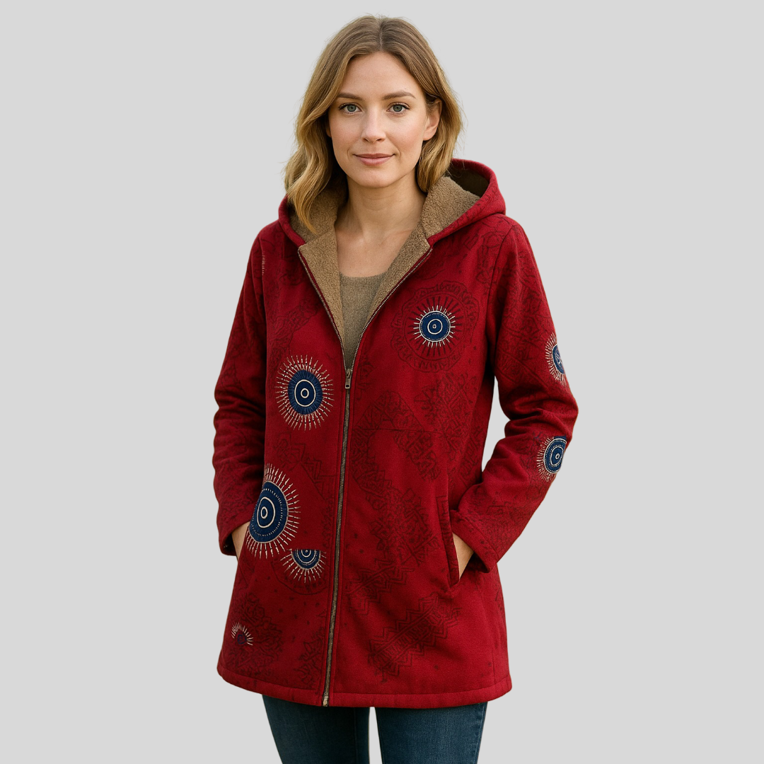 Cozeva™ - Parka con capucha cálida y suave para mujer