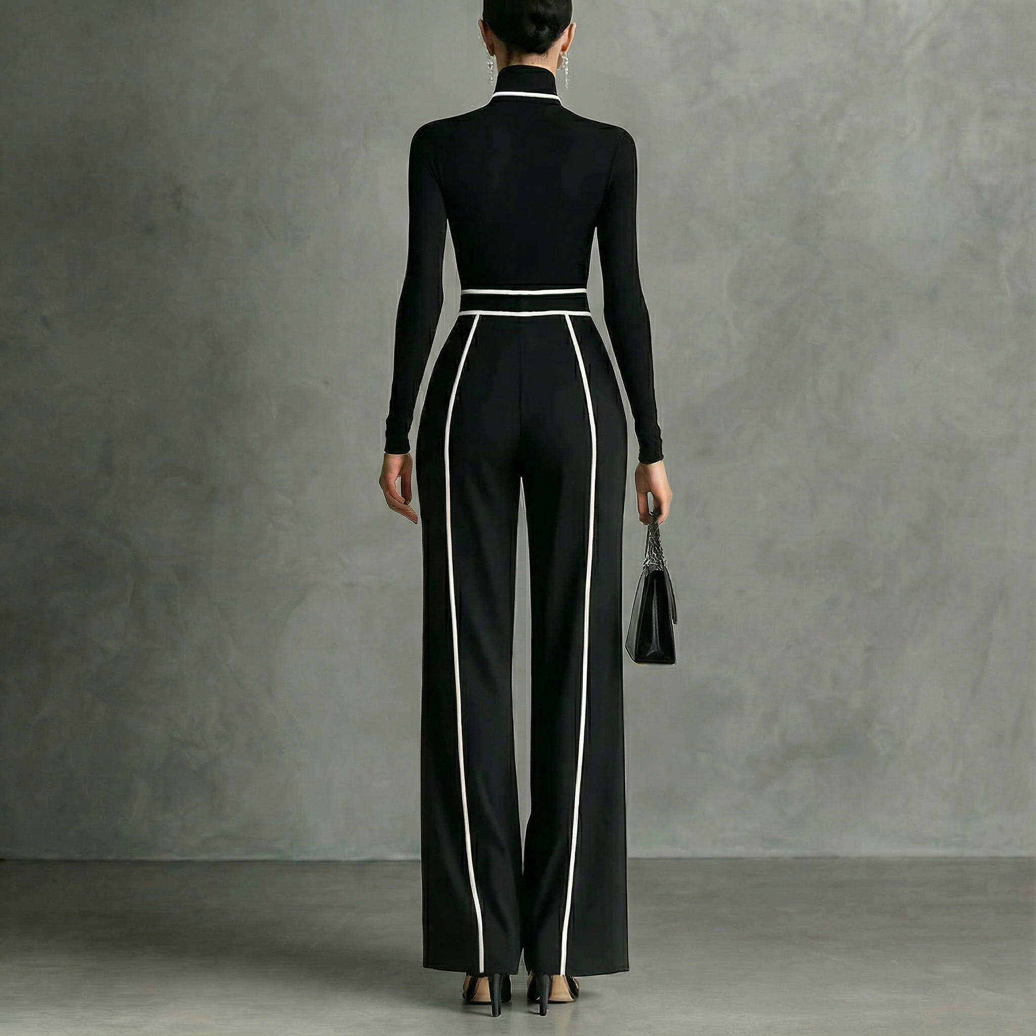 SIGNATURE™ | Conjunto de top de cuello alto y pantalones