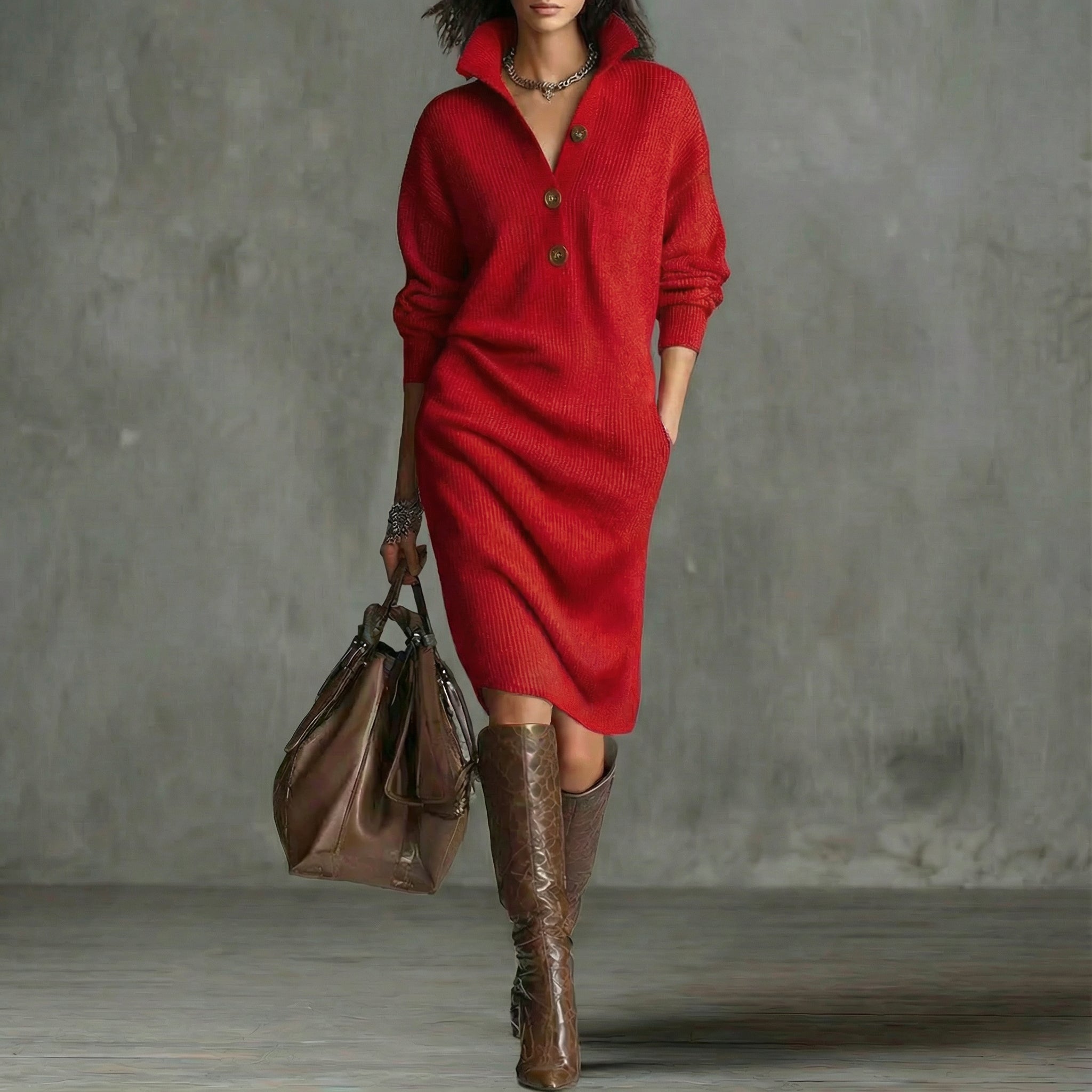 CARMEN™ | Vestido de punto cálido y elegante