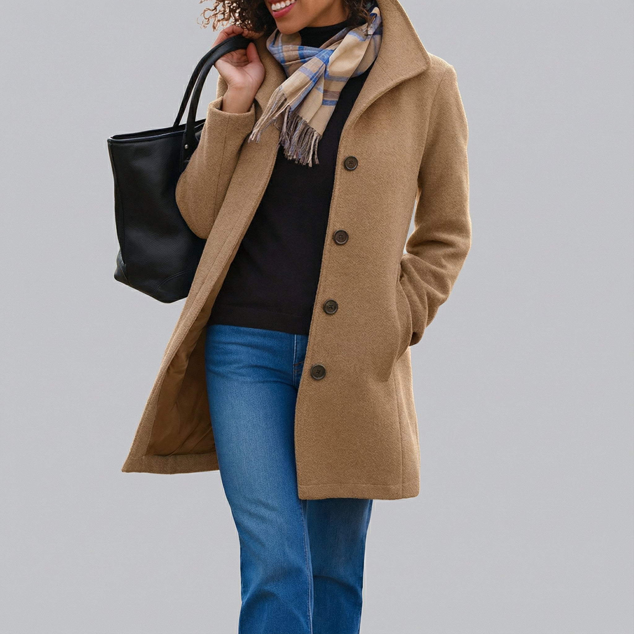 TRADURA™ | Abrigo clásico de media caña