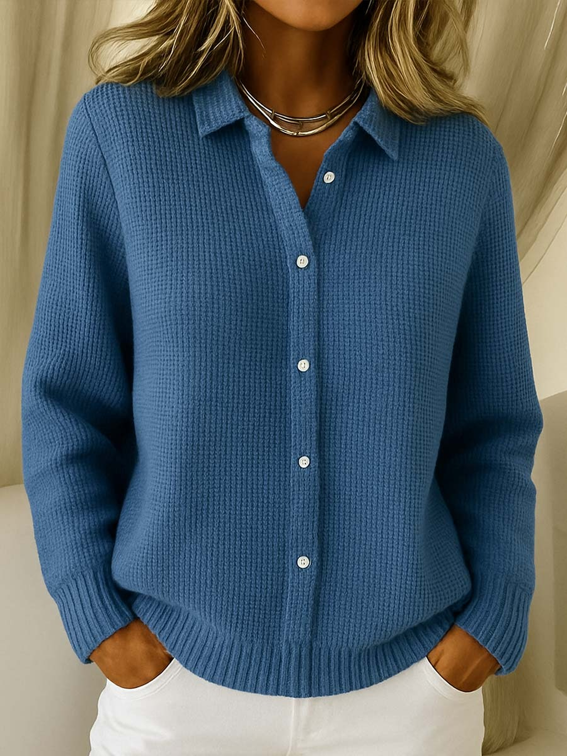 ELENA™ | Cardigan Classico in Maglia Morbida
